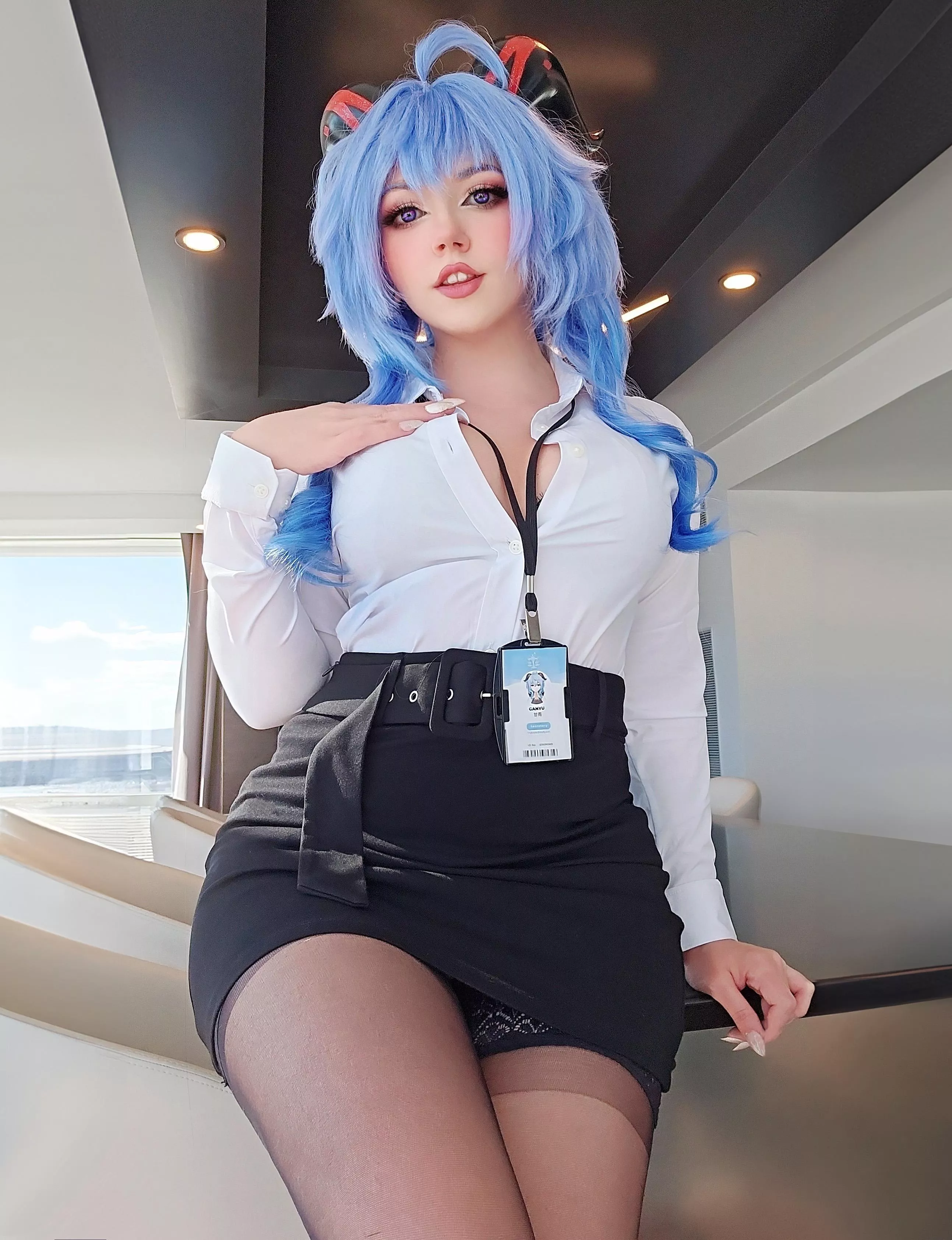 Secretary Ganyu from Genshin Impact by NebulaNeko Cosplay