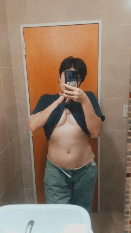 Selfie before undressing