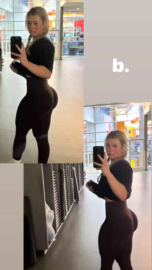 She doesn’t skip leg day