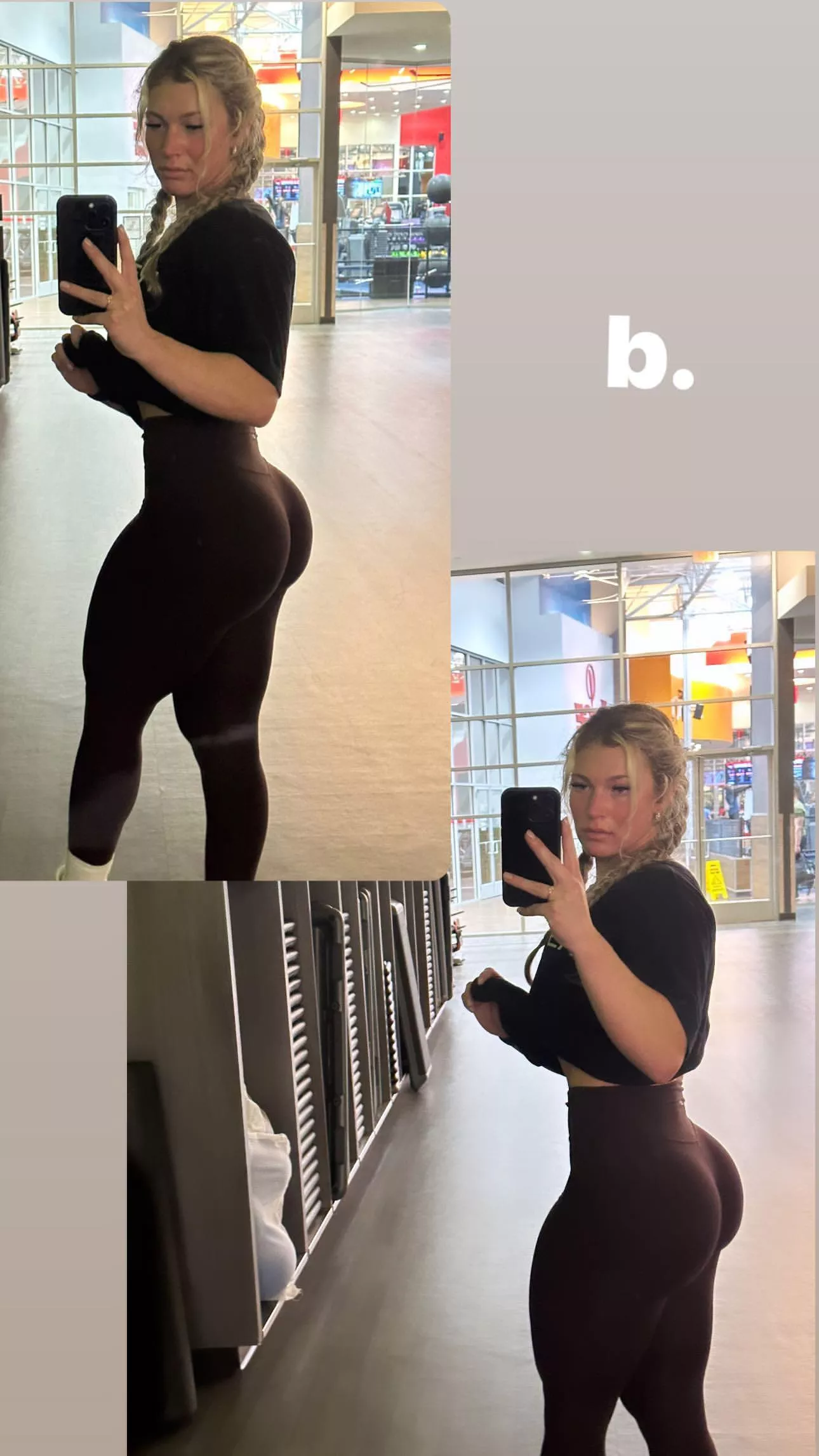 She doesn’t skip leg day