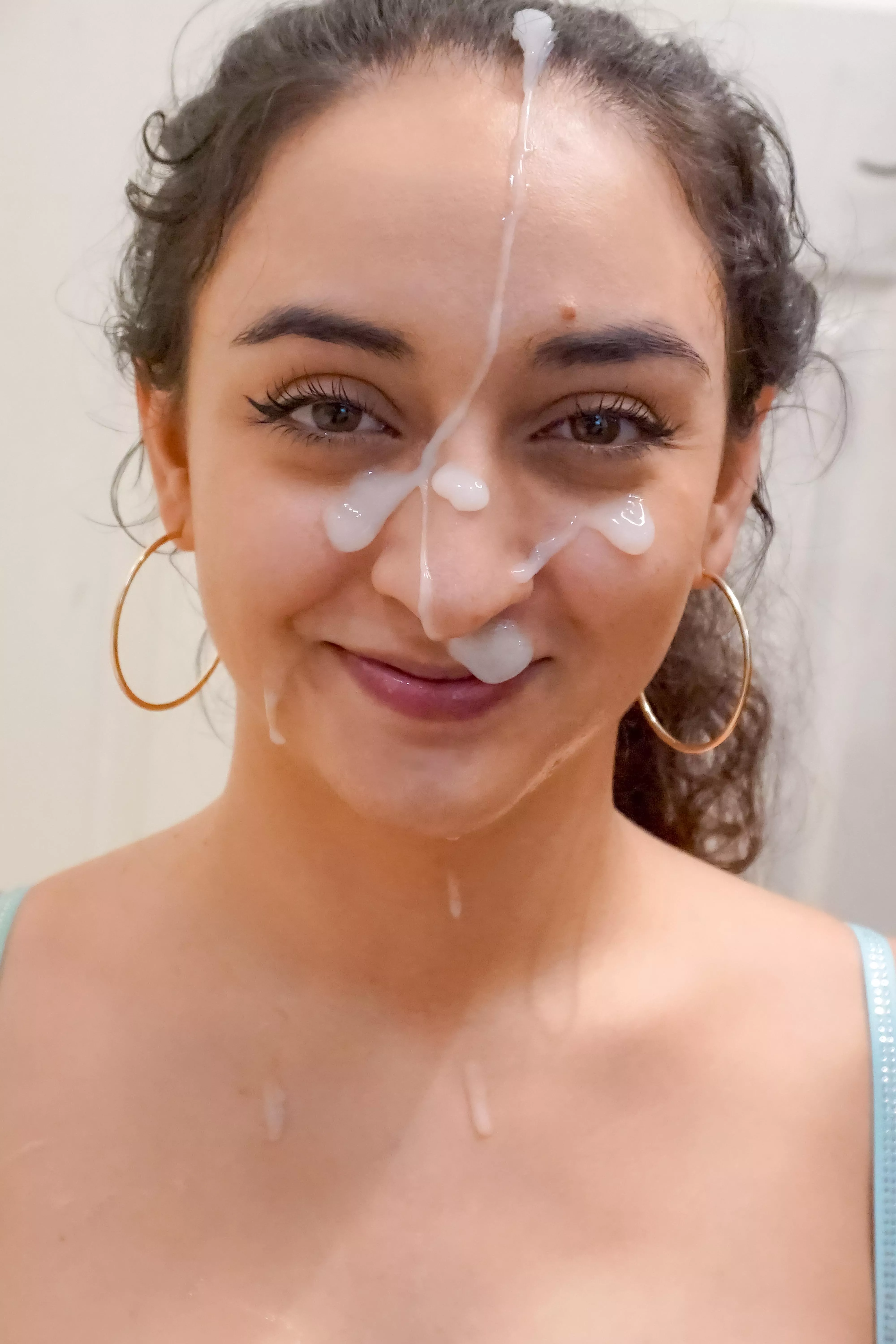 Smiling, like a good little cum slip that I am