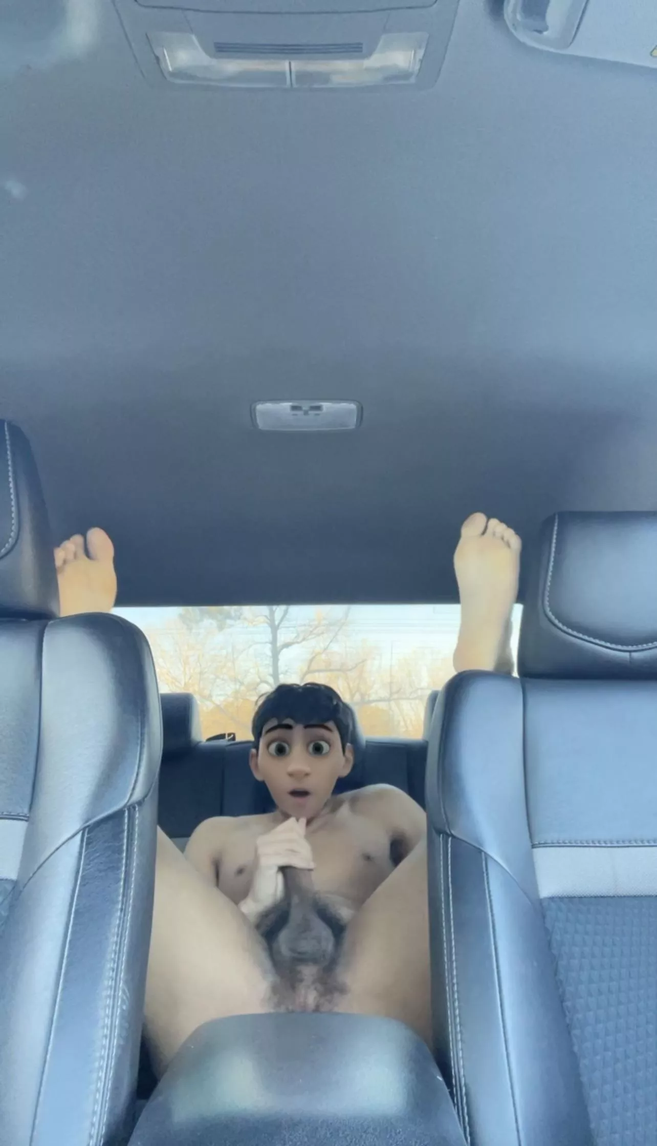 So many people walked by in the parking lot