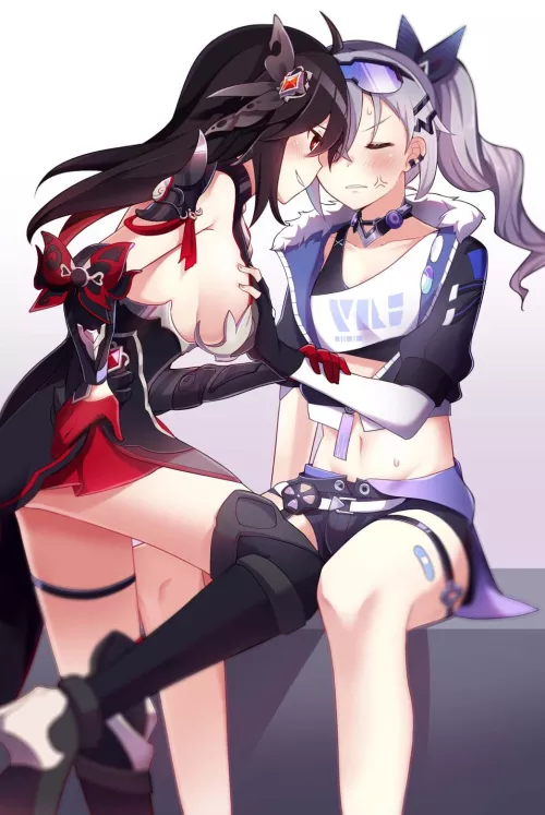 Sparkle and Silver wolf[Honkai Star Rail]