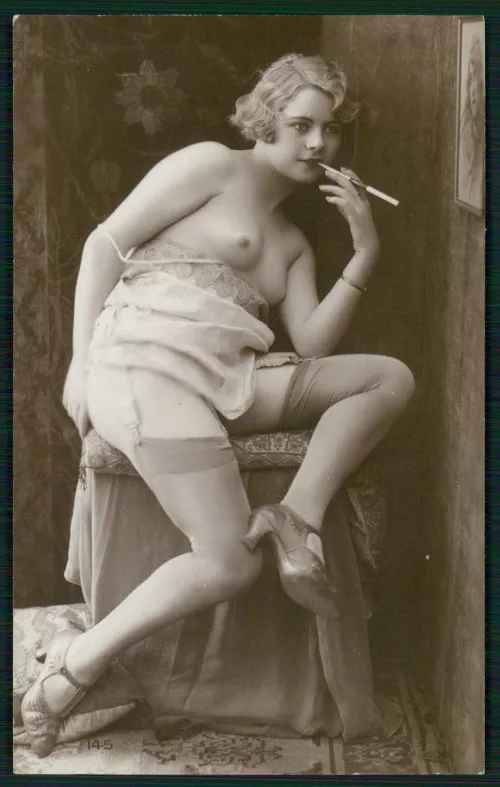 the cigarette holder is classic