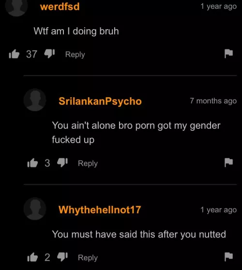 The comments made me giggle