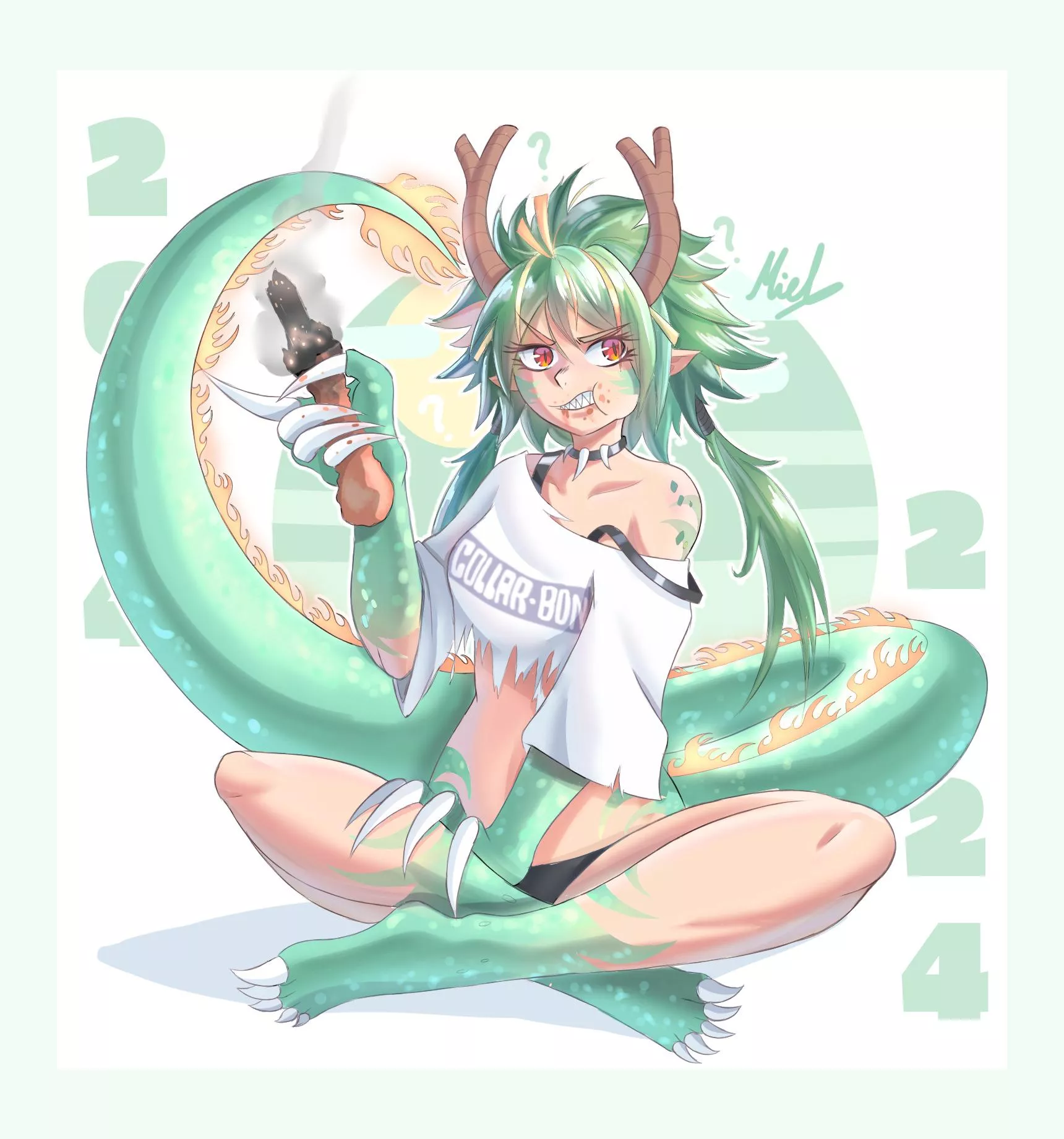 The year of Dragons is upon us (art by me)