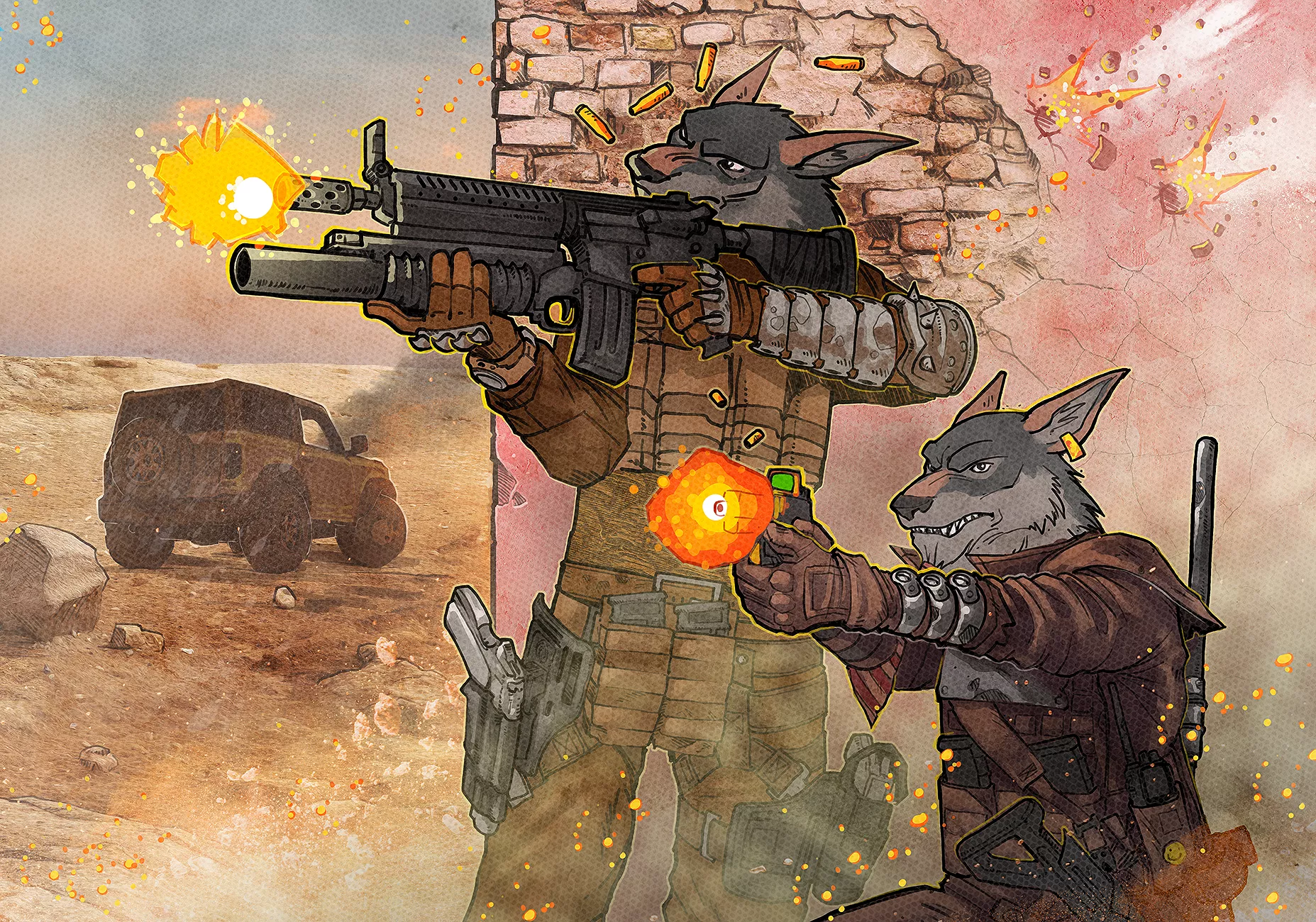 They hit the radiator! Tuck tail and spit fire.