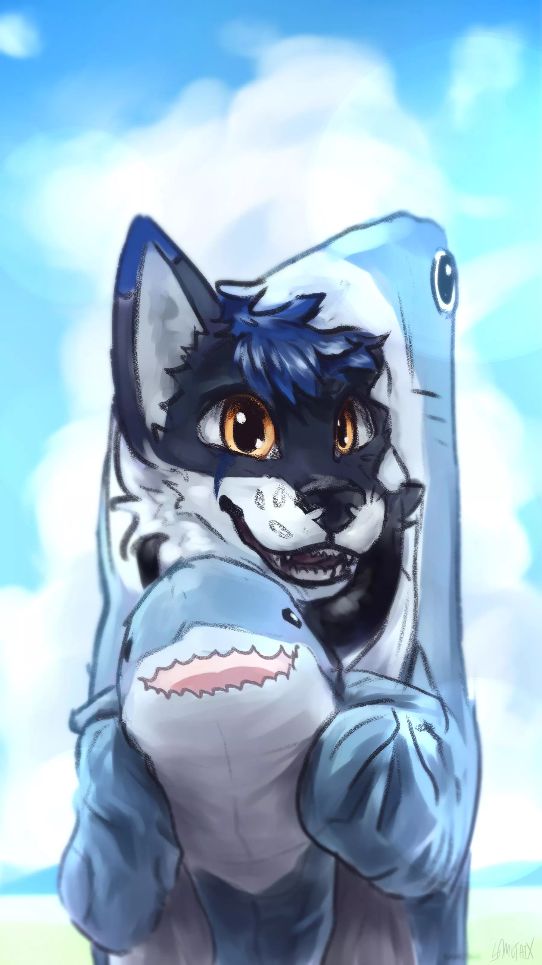 This is for you, take care. | ref pic: @vlaaacek | art by me