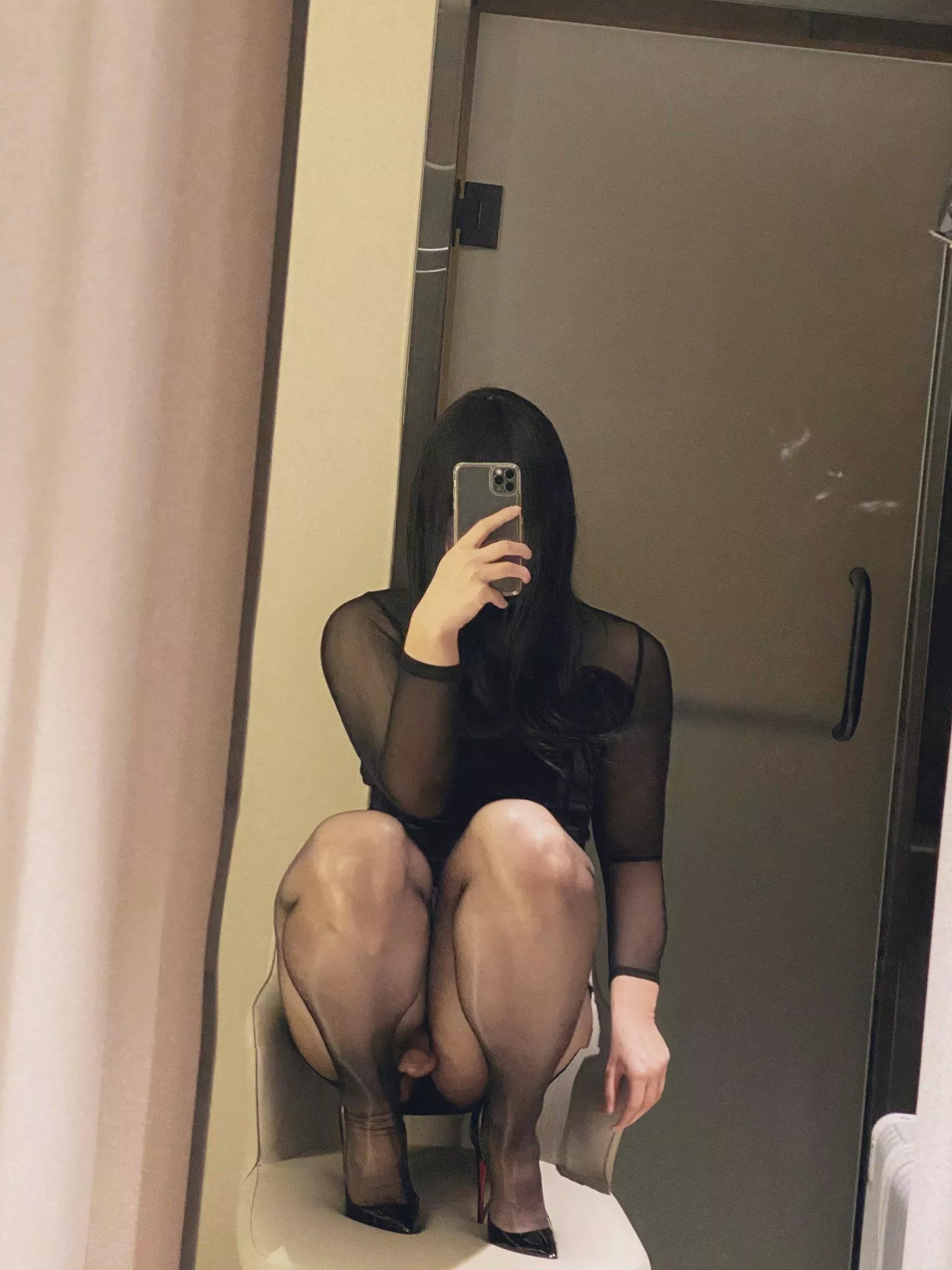 Trying on more daring feminine clothes again for daddy