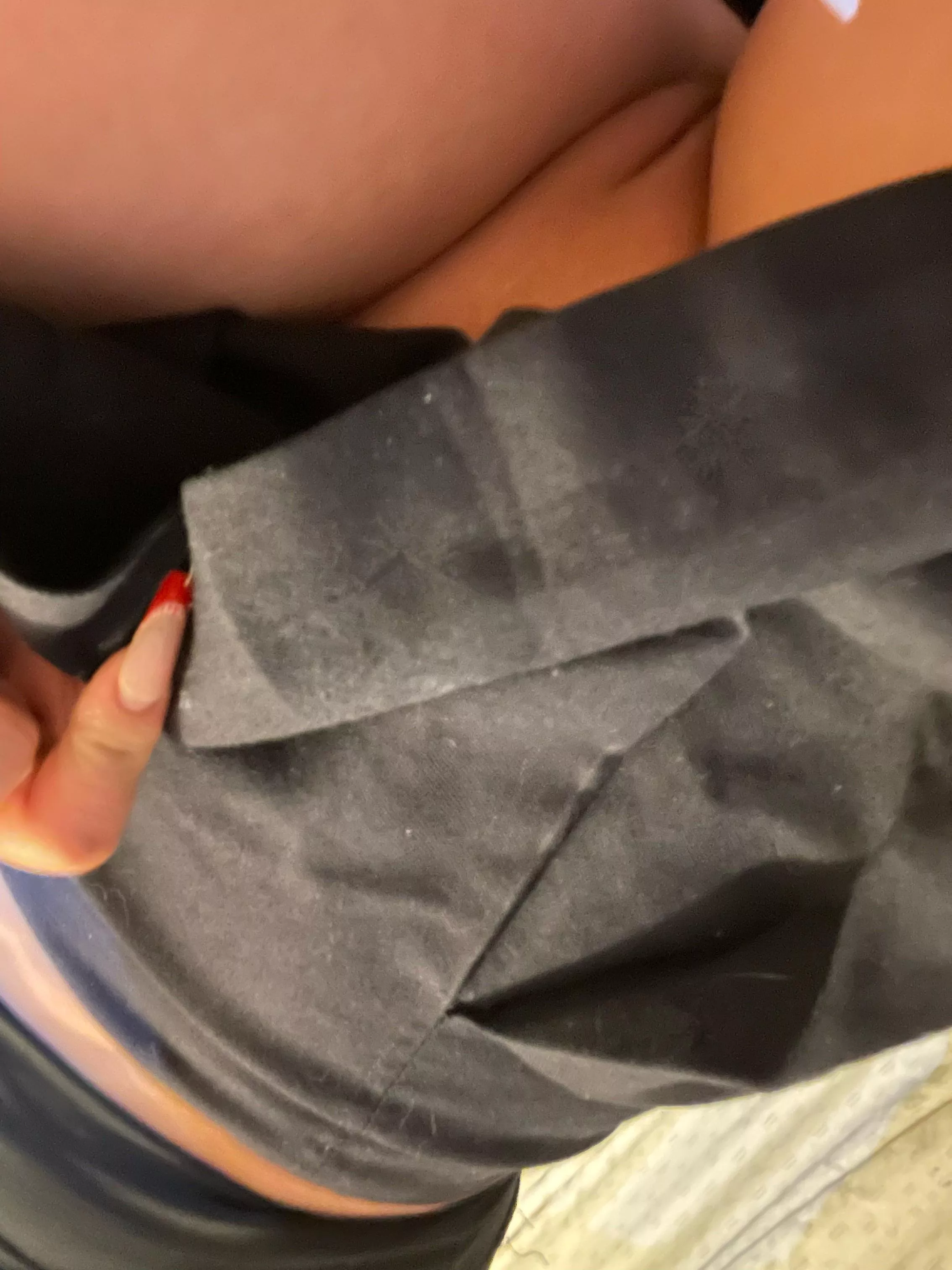 Upss, my ex high school's skirt is too small for me