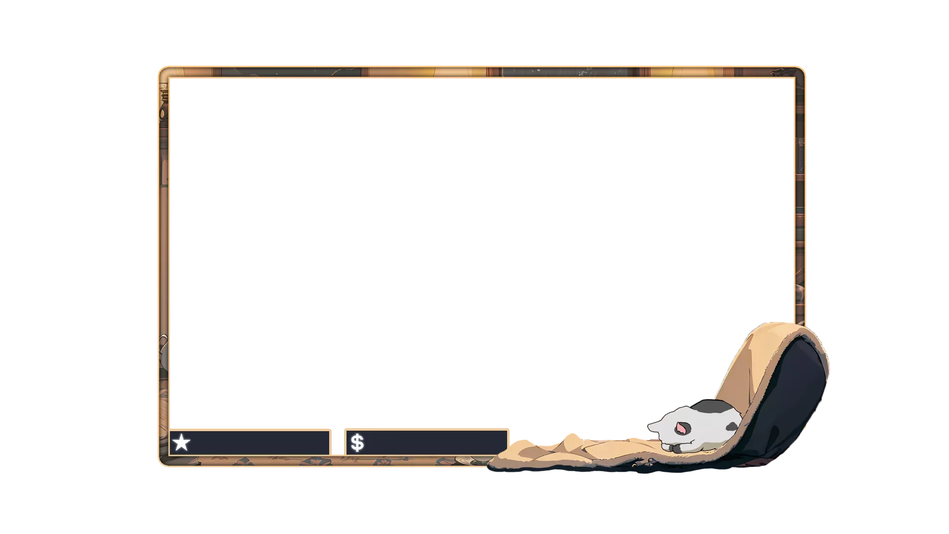 What's the easiest way to edit this overlay webcam that i bought to get rid of the money and star symbol bottom left?. Also, what's the purpose of it? Thanks