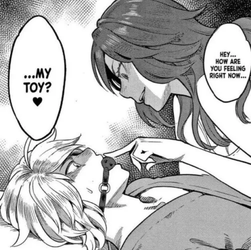 What's with that face, my dear? Mommy will take good care of her little toy~ (Source in comments)