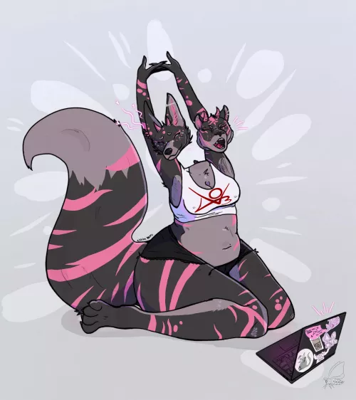 Workin hard (art by me)