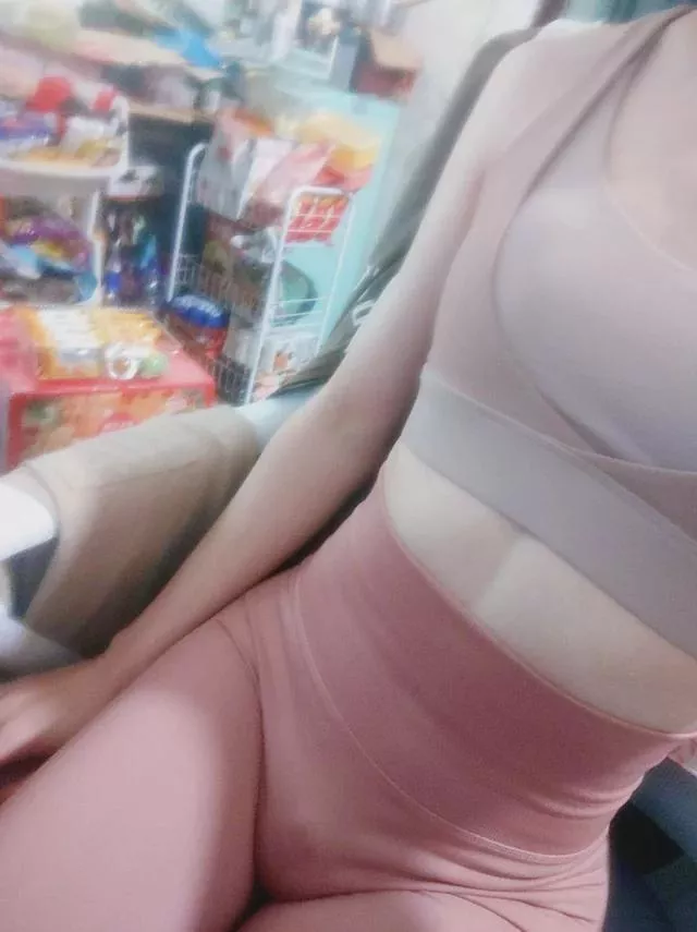 all covered up by the yoga outfit