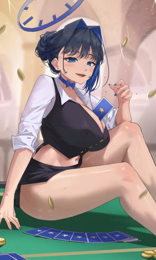Casino dealer Kronii [Hololive EN]