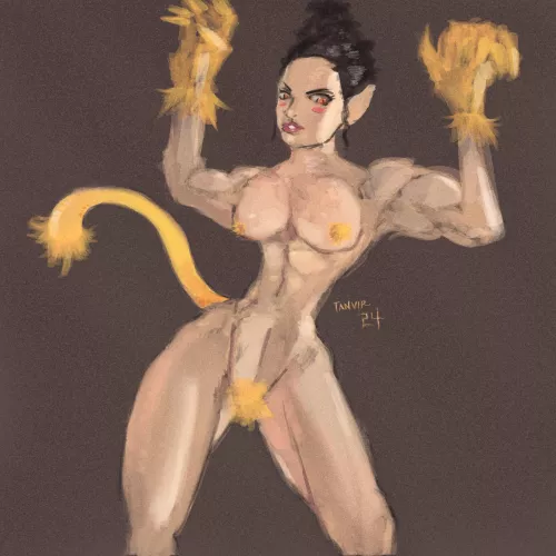 Cat girl, Drawn by me