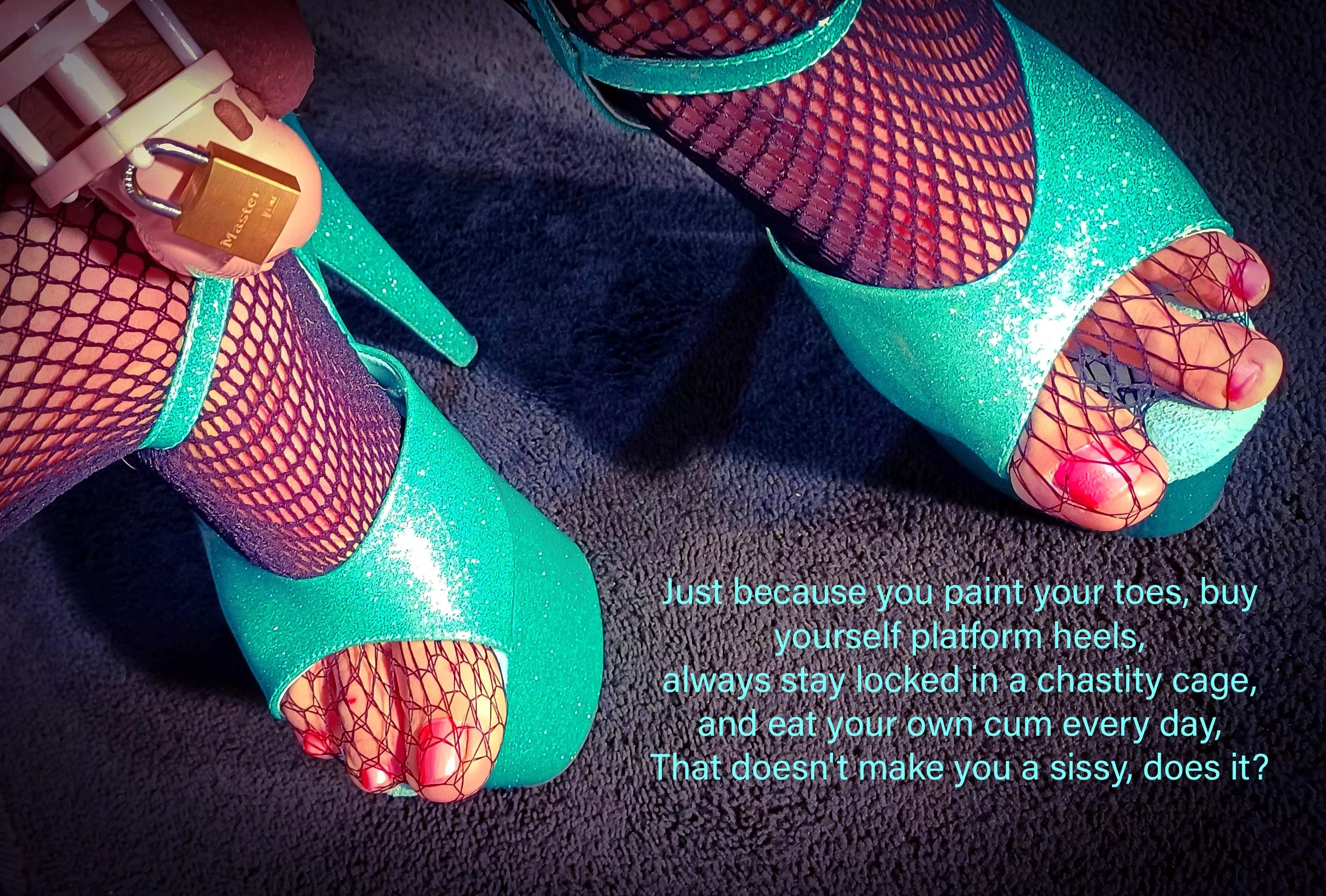 Don't leap to conclusions just because I'm sucking your cock