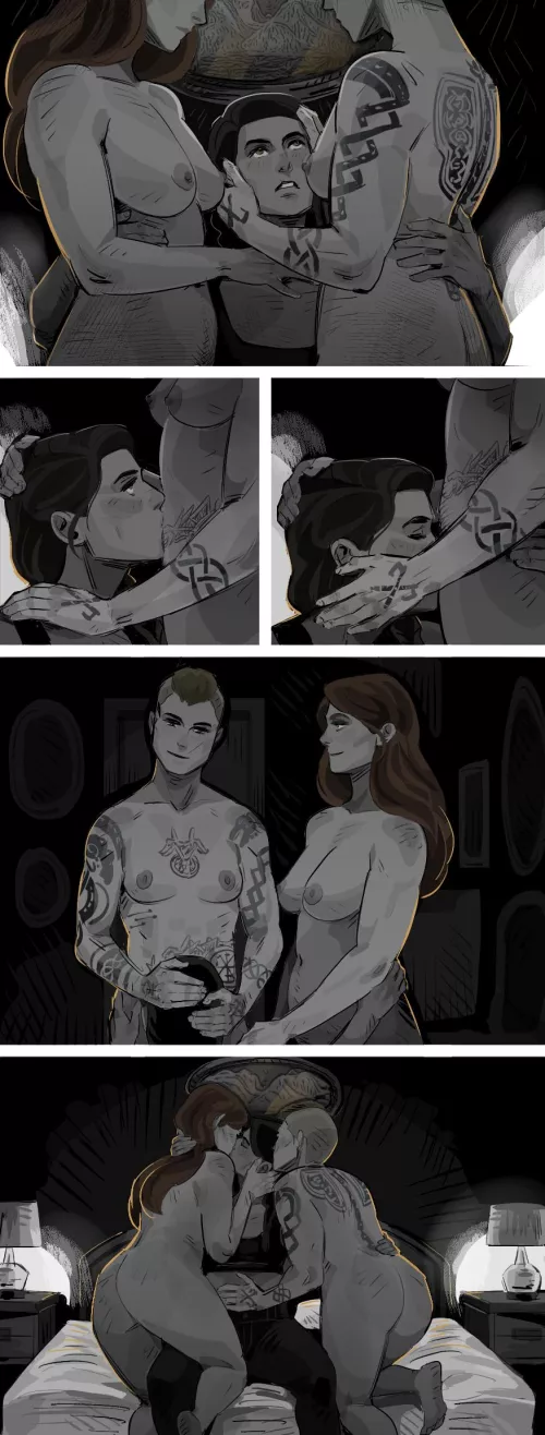 Eivor, Kassandra, Randvi by jove9