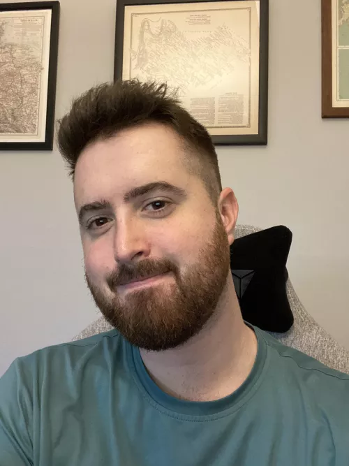 Fresh haircut and beard trim day