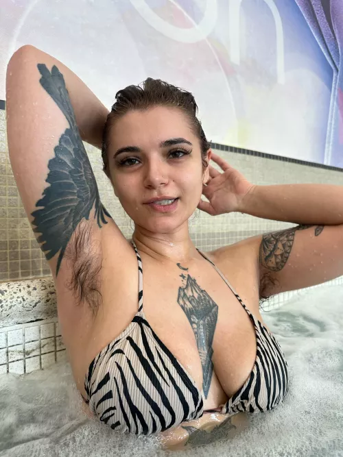 hello from the gym hot tub