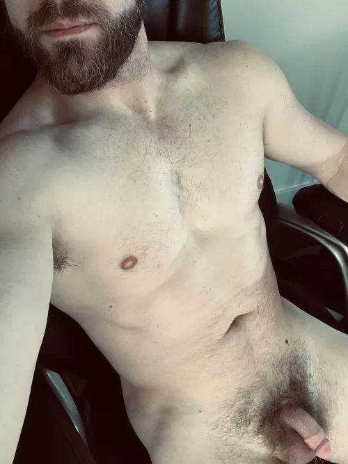 Home office today. [44]. I think it’s time for this Southern dad to shave