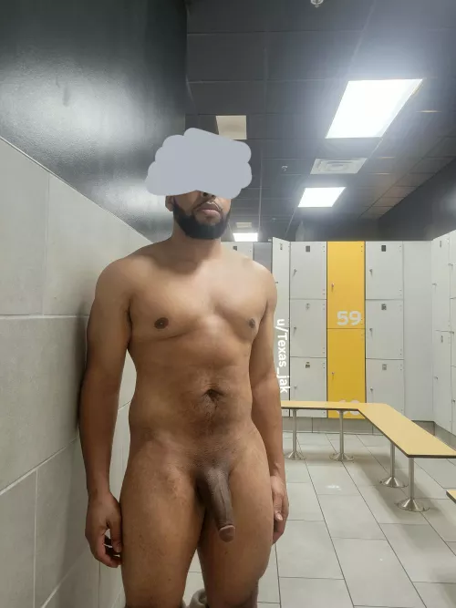 In the locker room