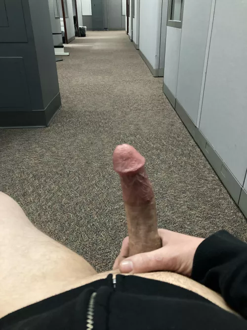 In the office after hours