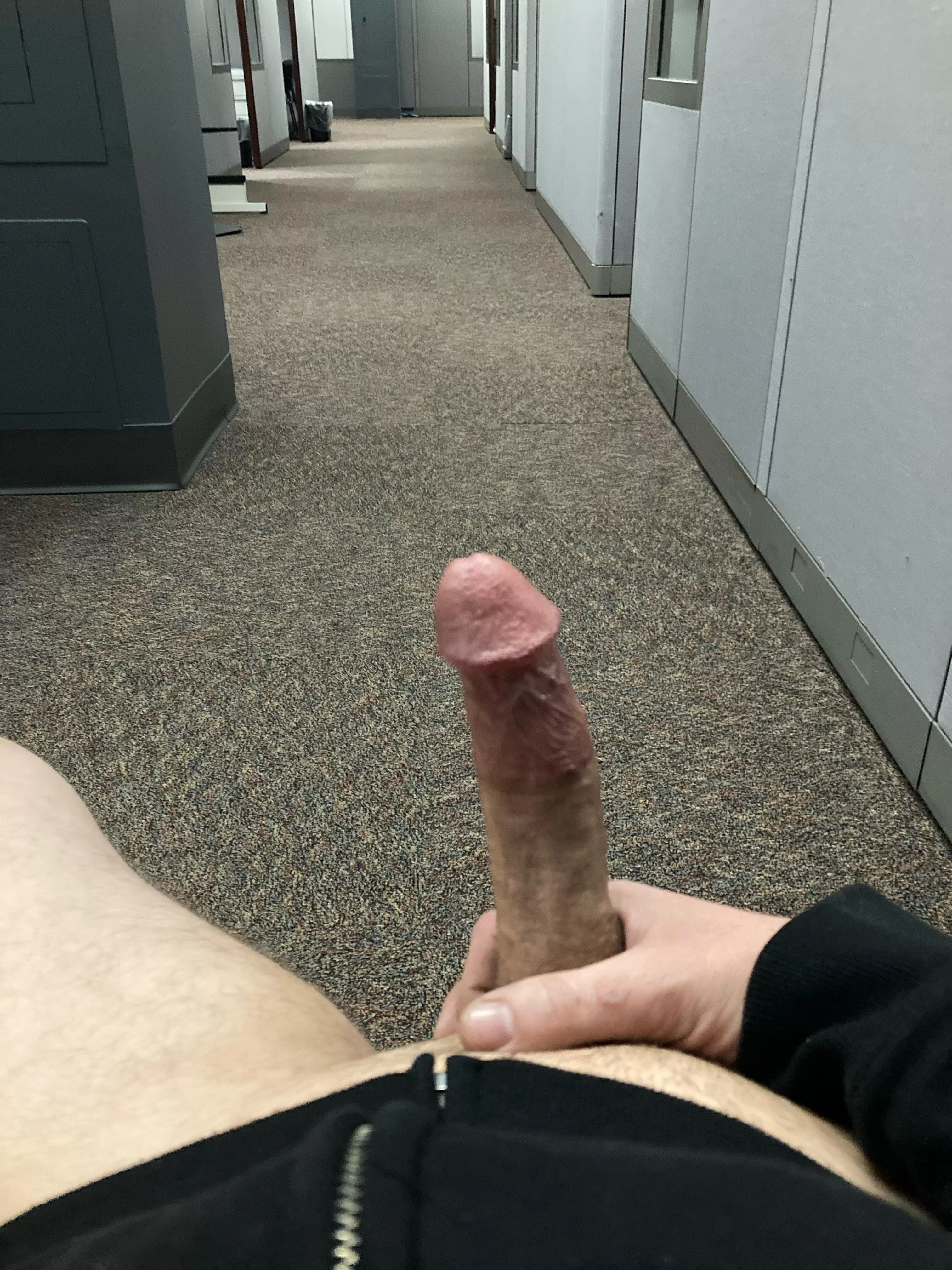 In the office after hours