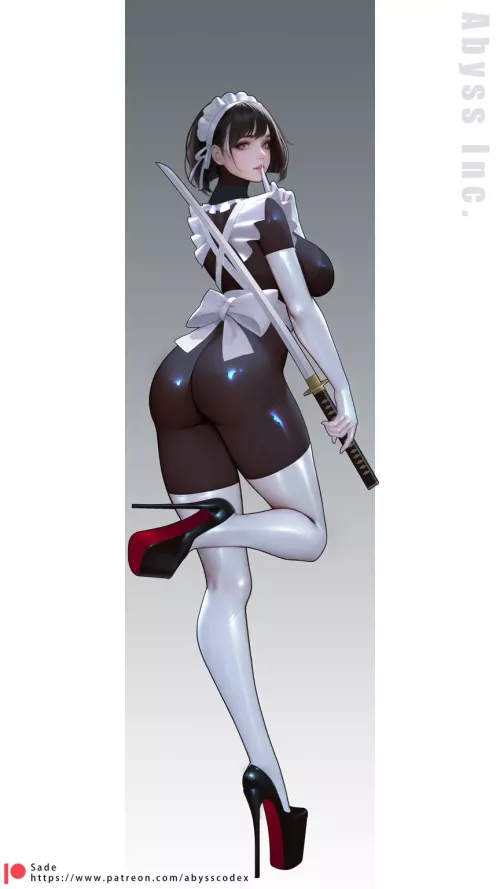 Latex Combat Maid