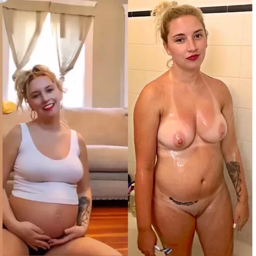 Love Them Pregnant Titties After She Gives Birth