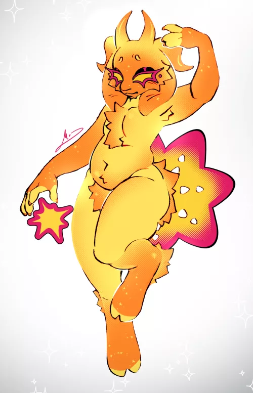 new character of my OG species, thinking of naming them Starburst!