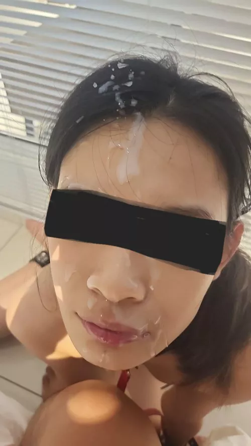 Nothing better then feeling his cum on my face