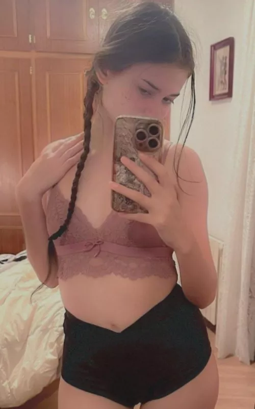 POV. I persuaded my music teacher to give me a private lesson and he found me waiting for him like that..