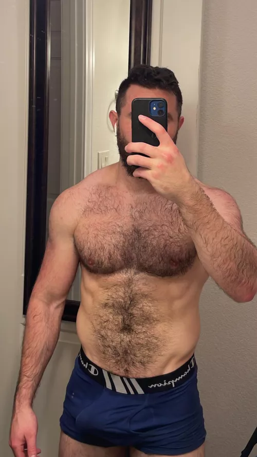 Sweaty pecs are okay right?