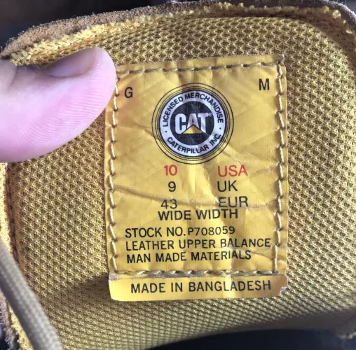 This is the size of boots I wear(caterpillar) what size should I buy if I am getting boots from timberland?