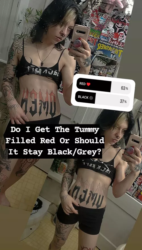 Took a vote about the ab tattoo