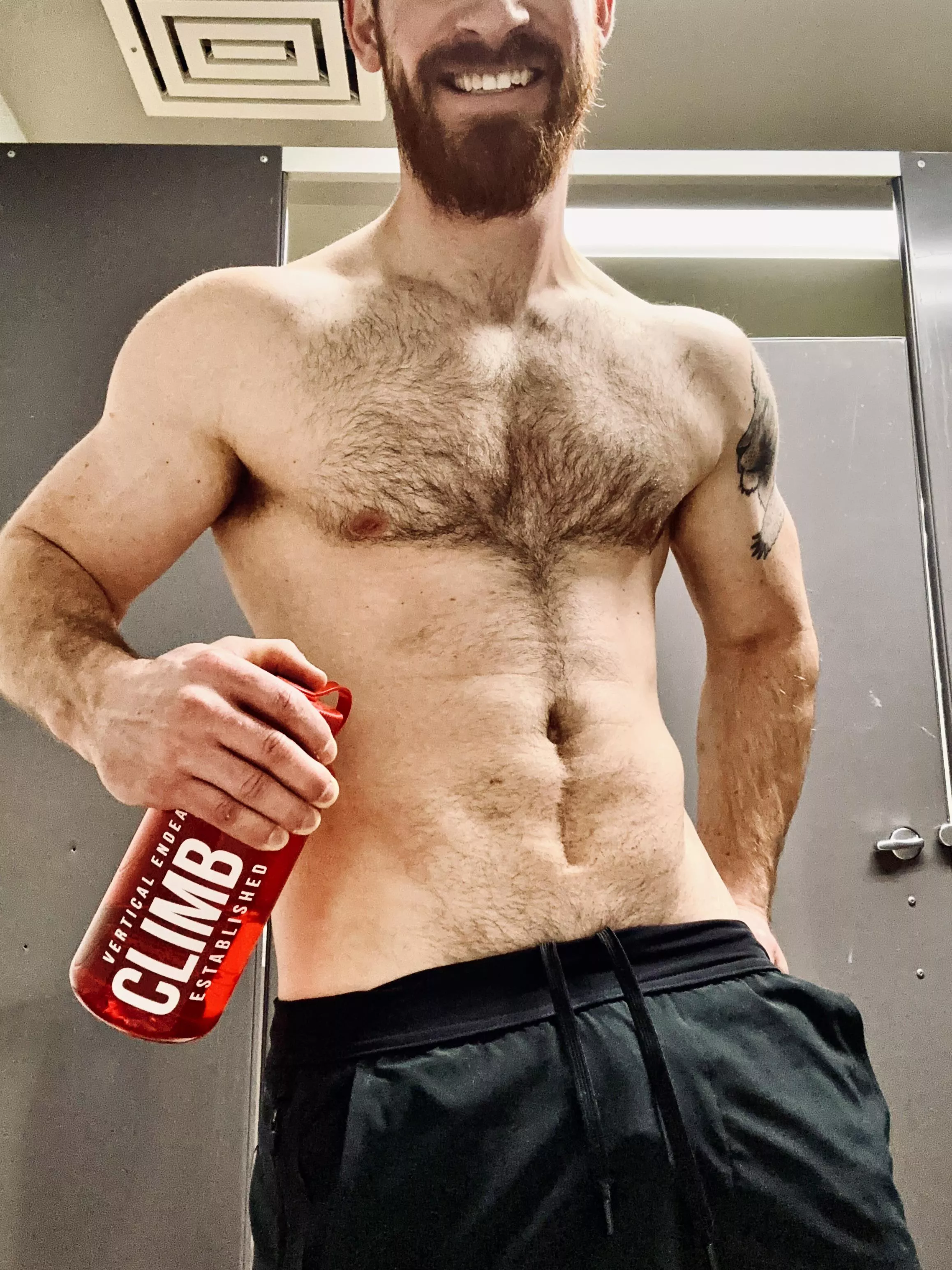 Wanna climb on top of Dad? [32]