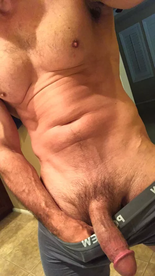 (48) Pre shower fun…. Who wants to taste it?