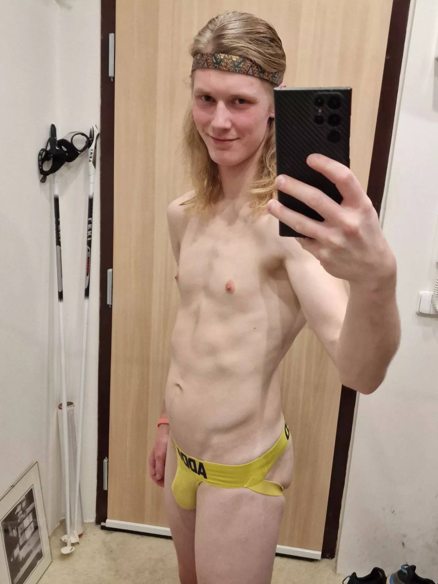 Anyone into long haired and skinny twinks? :)
