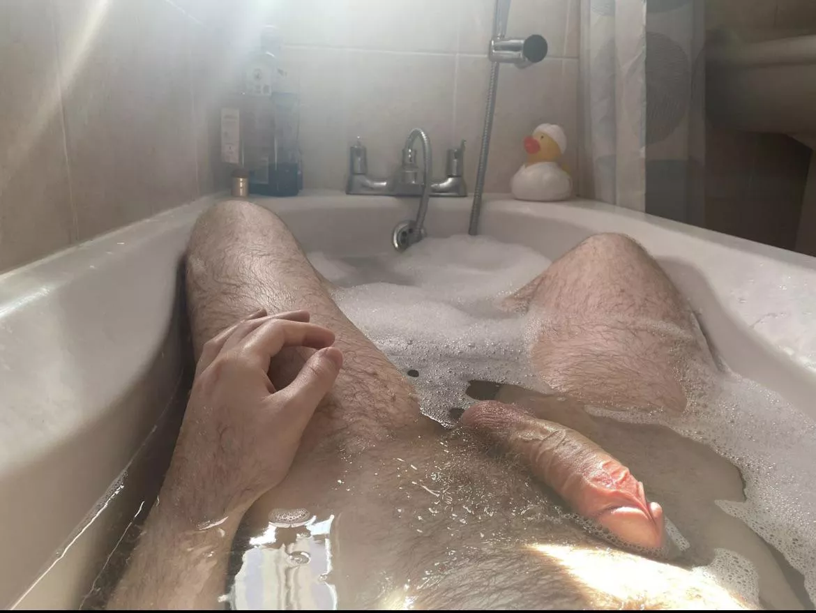 Bathtime, wet and hard