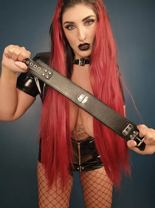 be a good boy... sit... now down... ok time to put your collar on and serve mommy