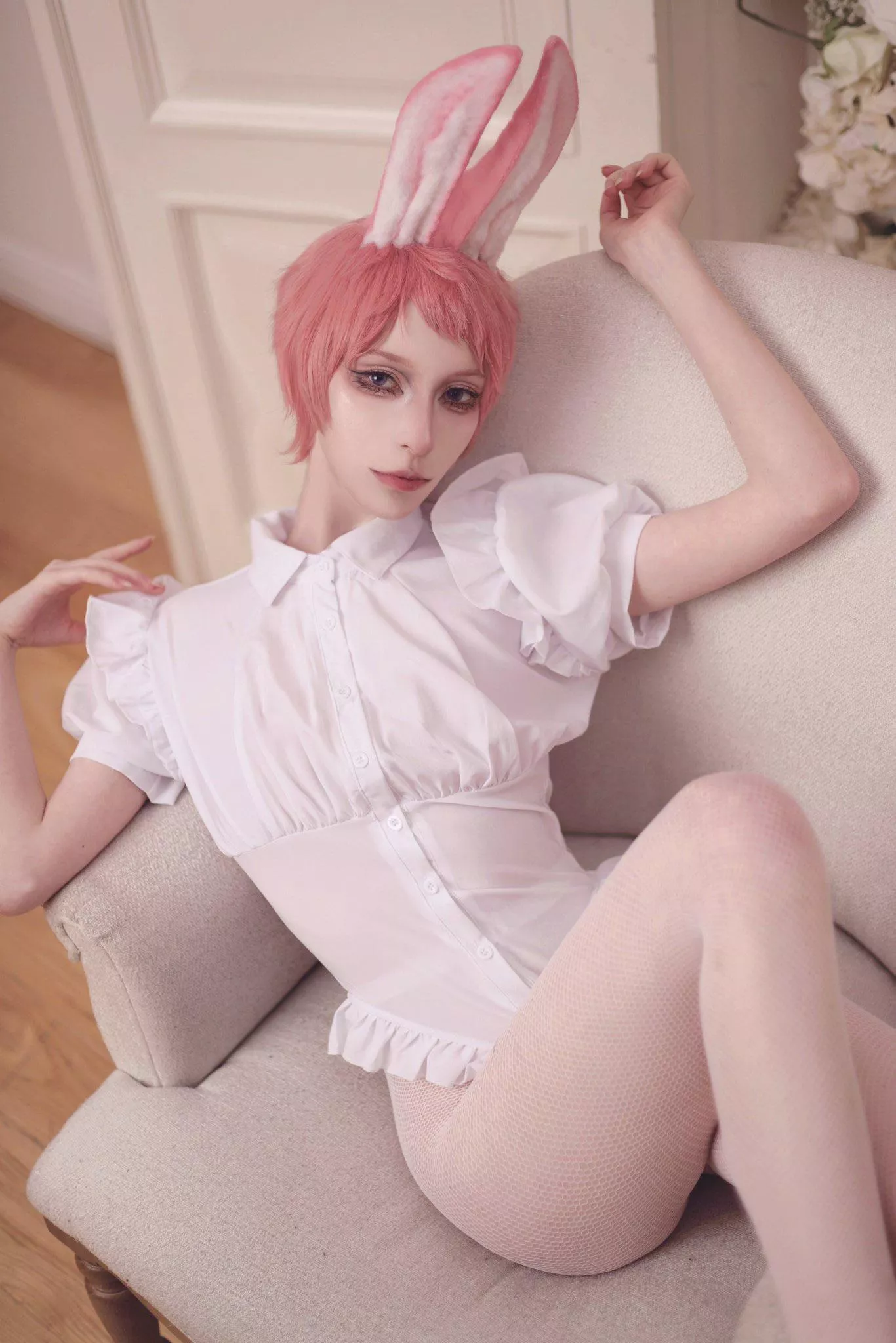 Cute pink bunny~🎀