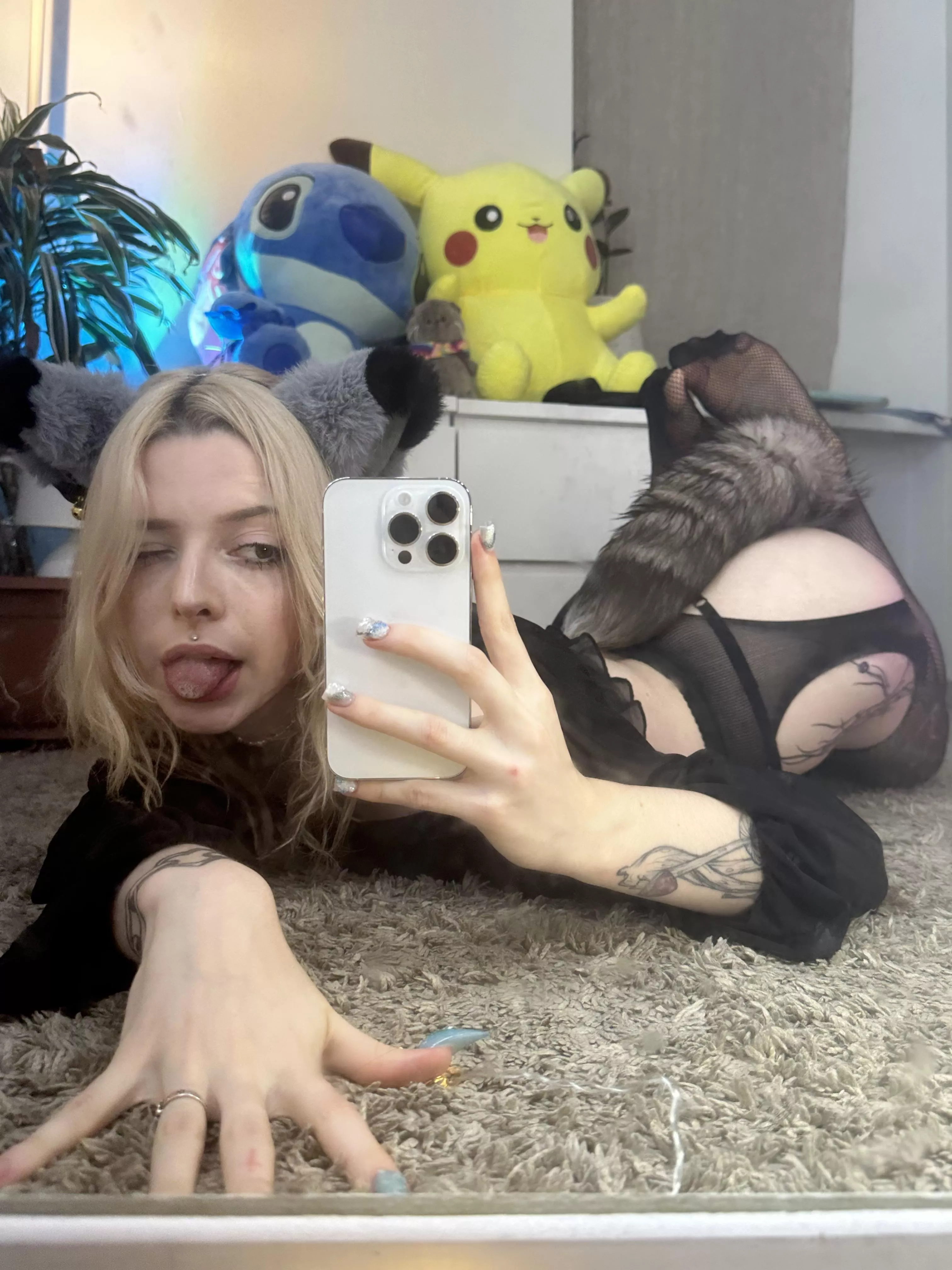 Do you want to play with this horny kitten?