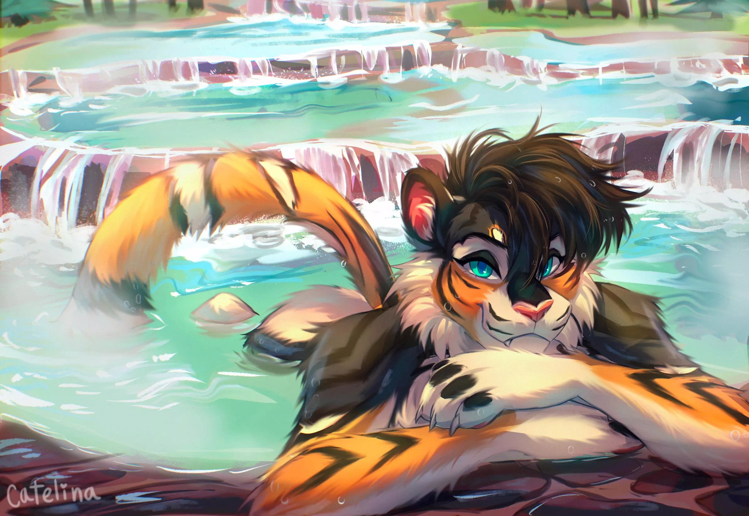 Enjoying the Hot Springs [Catelina]