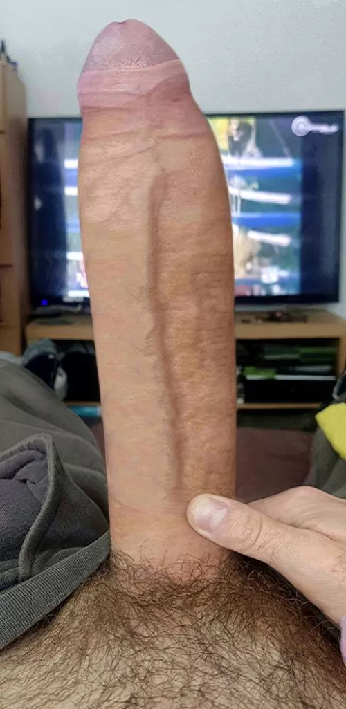 Force yourself down it until it fits