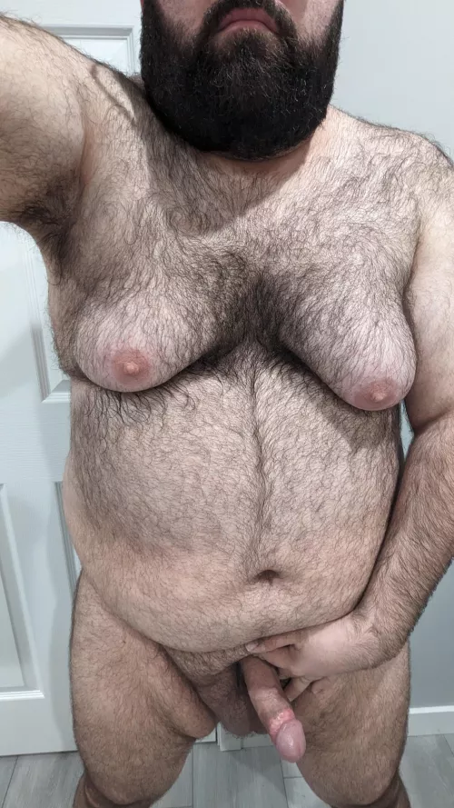 Fresh out of the shower.