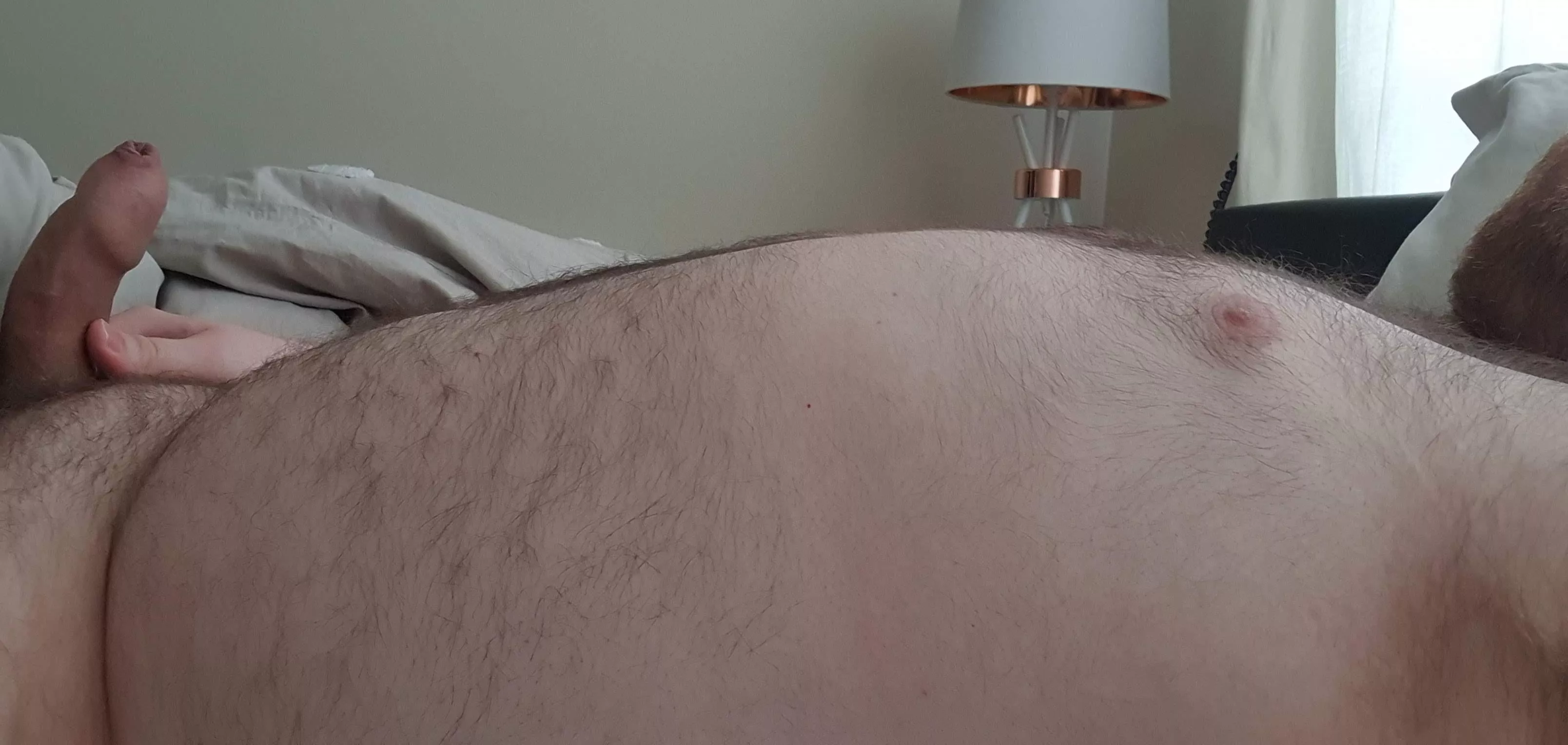 Good morning ladies. Fancy helping me out with my morning wood?