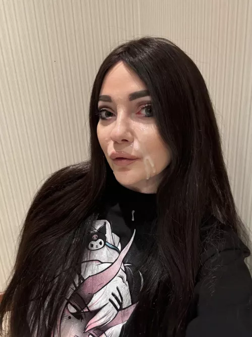 I feel so cute covered in cum