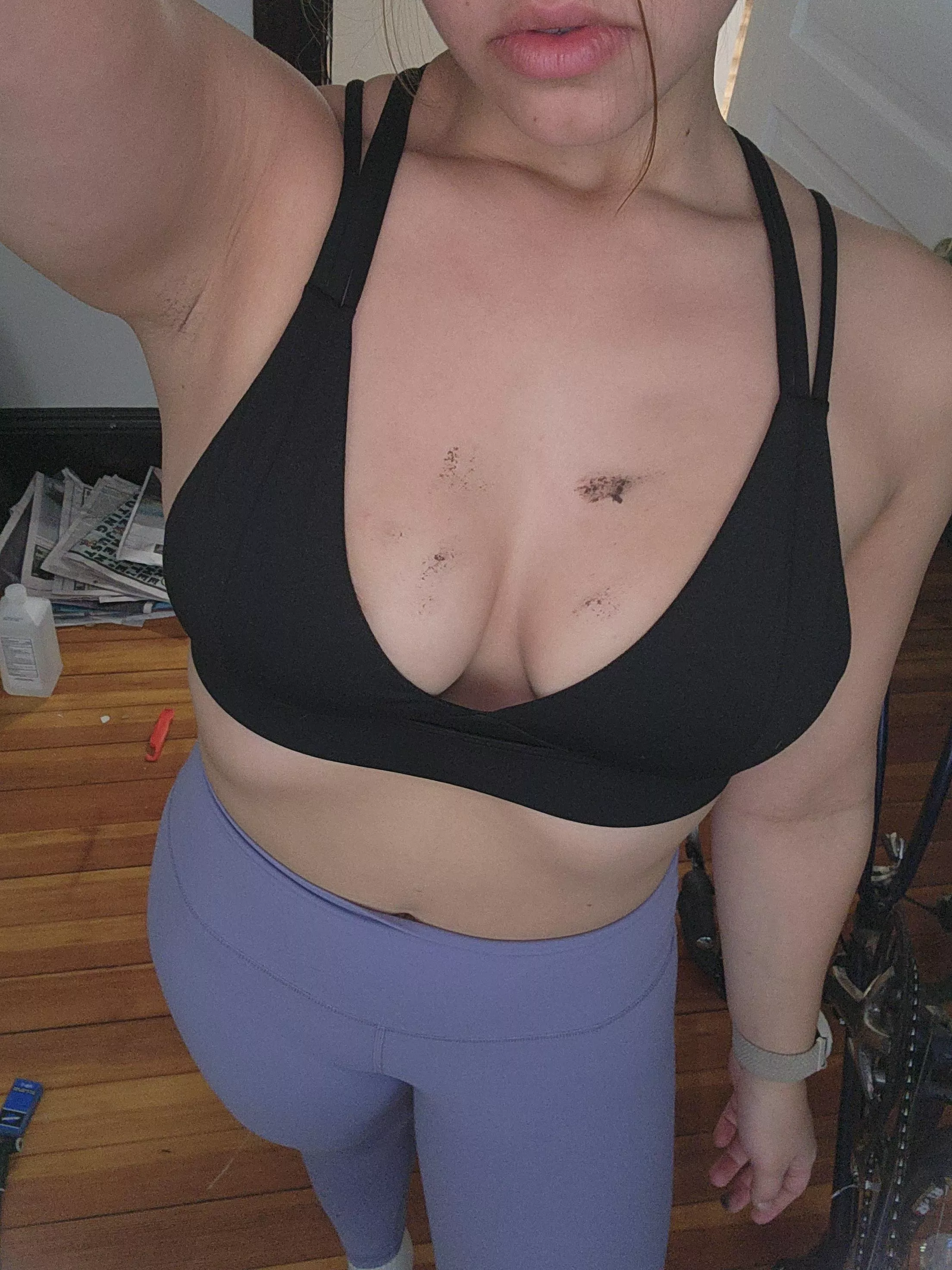 I got a little dirty fixing my bike...