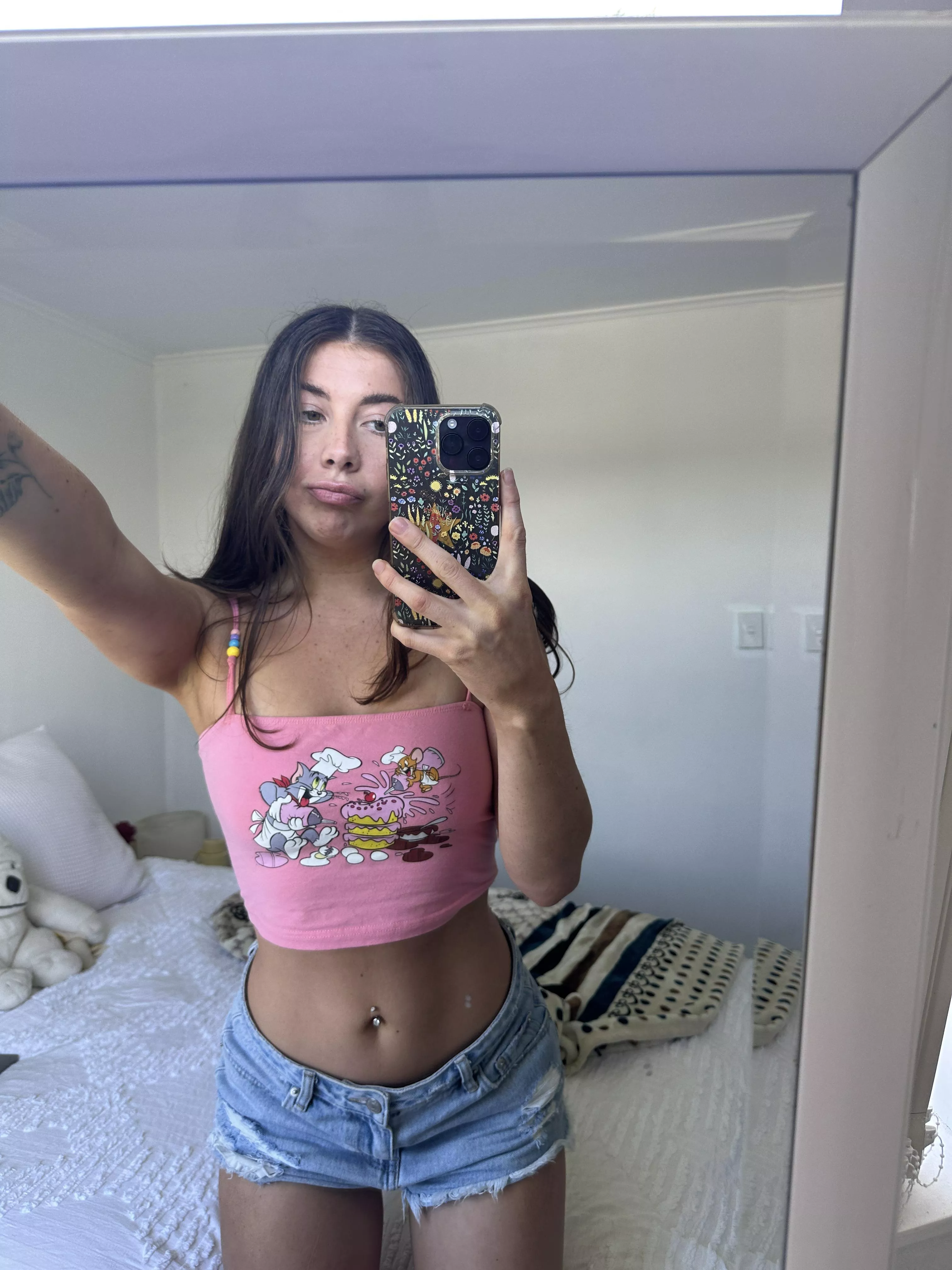 I really look cute in pink